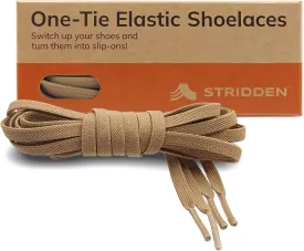 1 Pair One-Tie Elastic Flat Shoelaces for Sneakers Boots, Eco-Positive Stretch Lace Turns Shoes Into Slip-Ons/No-Tie