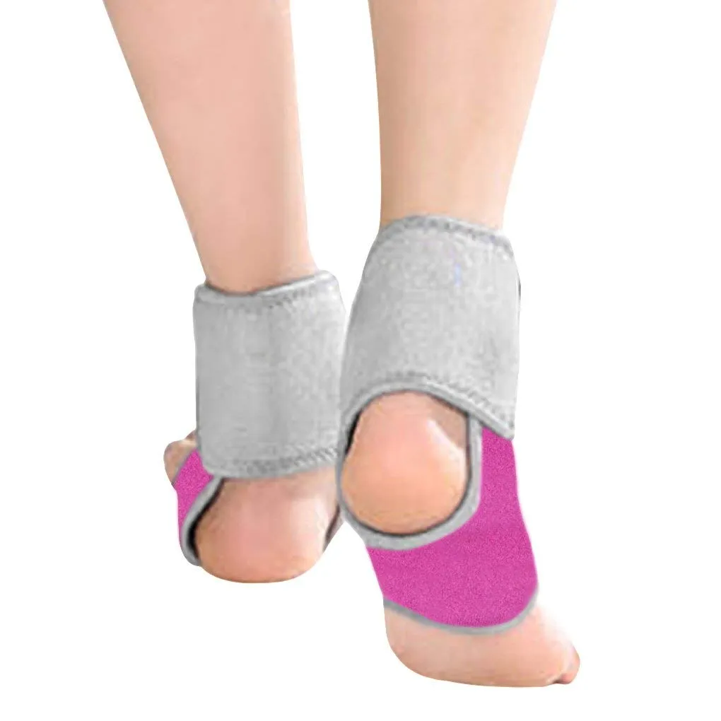 2 Pack Kids Child Adjustable Nonslip Ankle Tendon Compression Brace Sports Dance Foot Support Stabilizer Wraps Protector Guard for Injury Prevention & Protection for Sprains, Sore or Weak Ankles