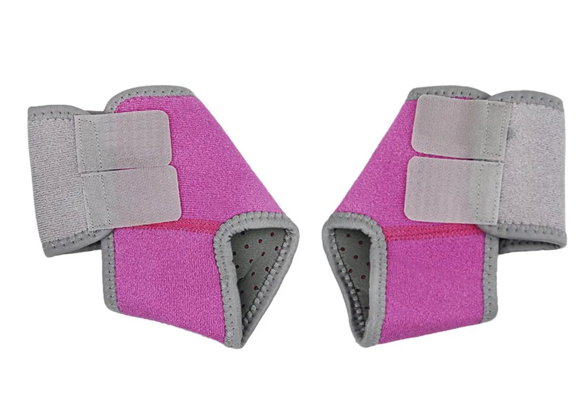 2 Pack Kids Child Adjustable Nonslip Ankle Tendon Compression Brace Sports Dance Foot Support Stabilizer Wraps Protector Guard for Injury Prevention & Protection for Sprains, Sore or Weak Ankles