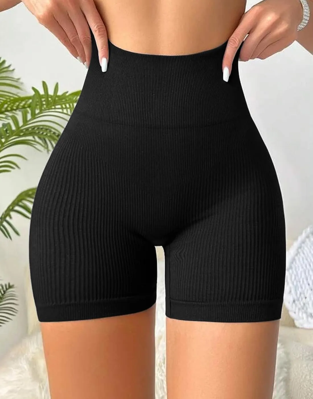 3 Piece Tie Dye Ribbed Workout Shorts for Women Seamless Gym Athletic Yoga High Waist Shorts