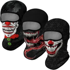 3PCS Balaclava Full Face Mask Ski Mask UV Protection Cover Motorcycle Full Face Mask for Men Women Outdoor Sports