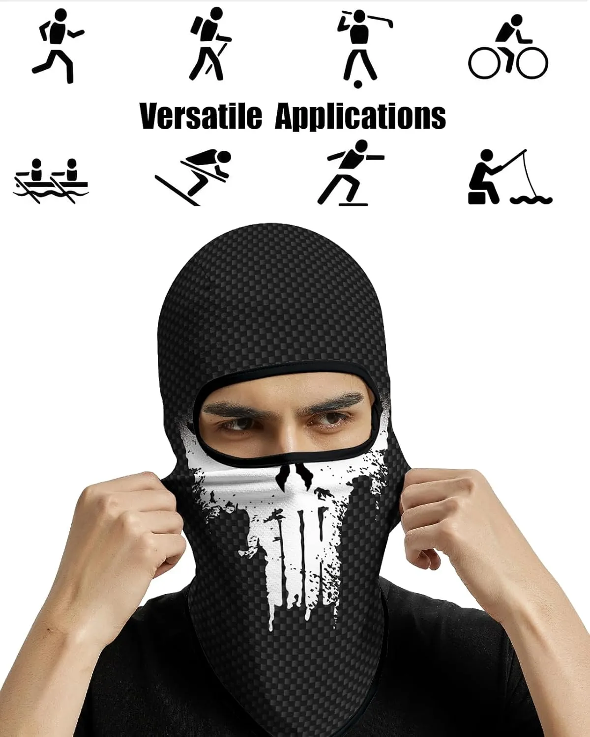 4PCS Balaclava Full Face Mask Ski Mask UV Protection Cover Motorcycle Full Face Mask for Men Women