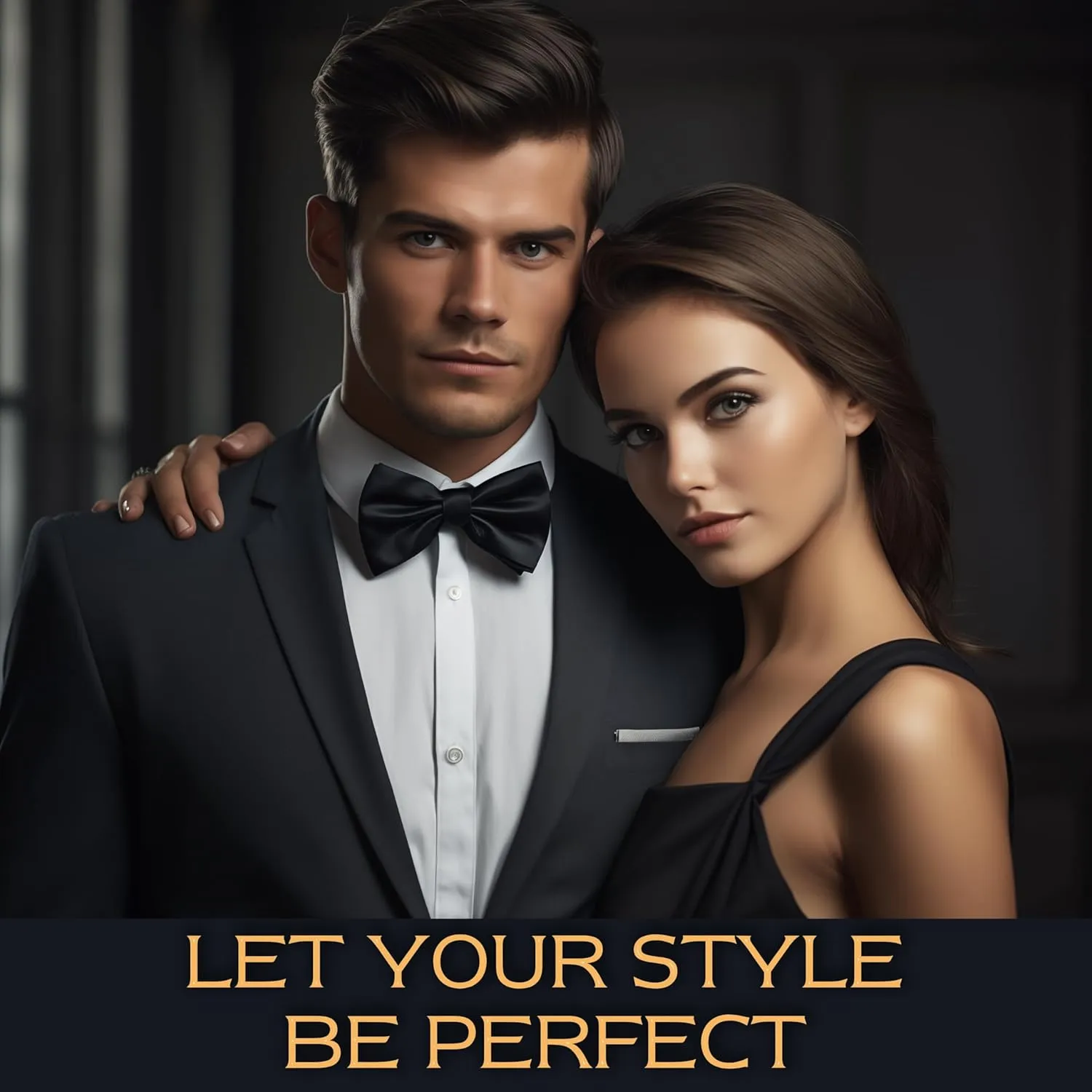 Adam Young Men's Bow Ties Pre-Tied Style Formal Satin Classic Bowtie for Tuxedo Faux Silk