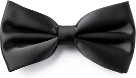 Adam Young Men's Bow Ties Pre-Tied Style Formal Satin Classic Bowtie for Tuxedo Faux Silk