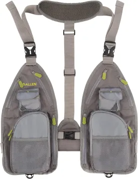 Allen Company Ultra-Light Gallatin Strap Pack Fishing Vest, Fits up to 4 Tackle/Fly Boxes, 14 Accessory Pockets