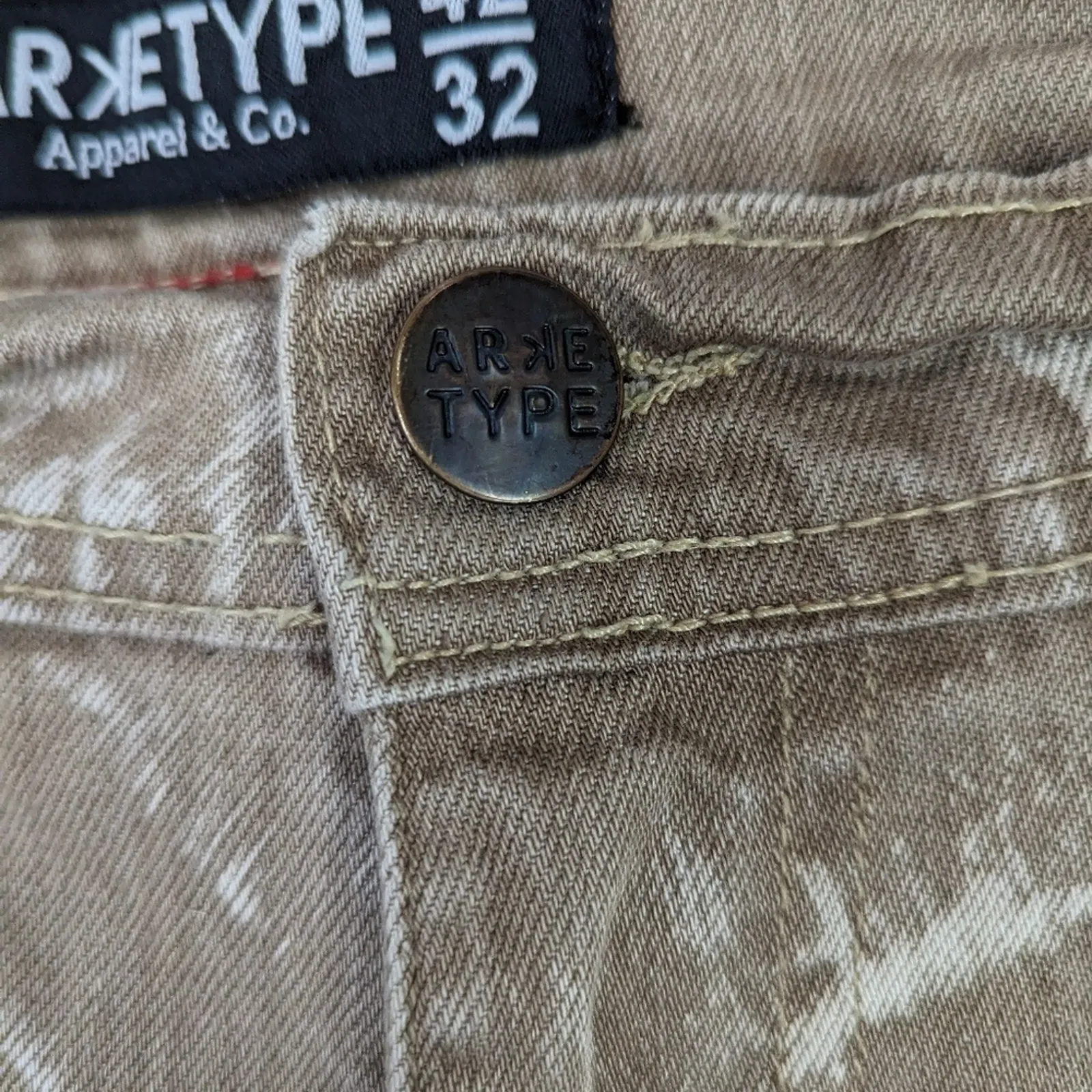 Arketype Apparel & Co. Men's Tie Dye Jeans 42 x 32