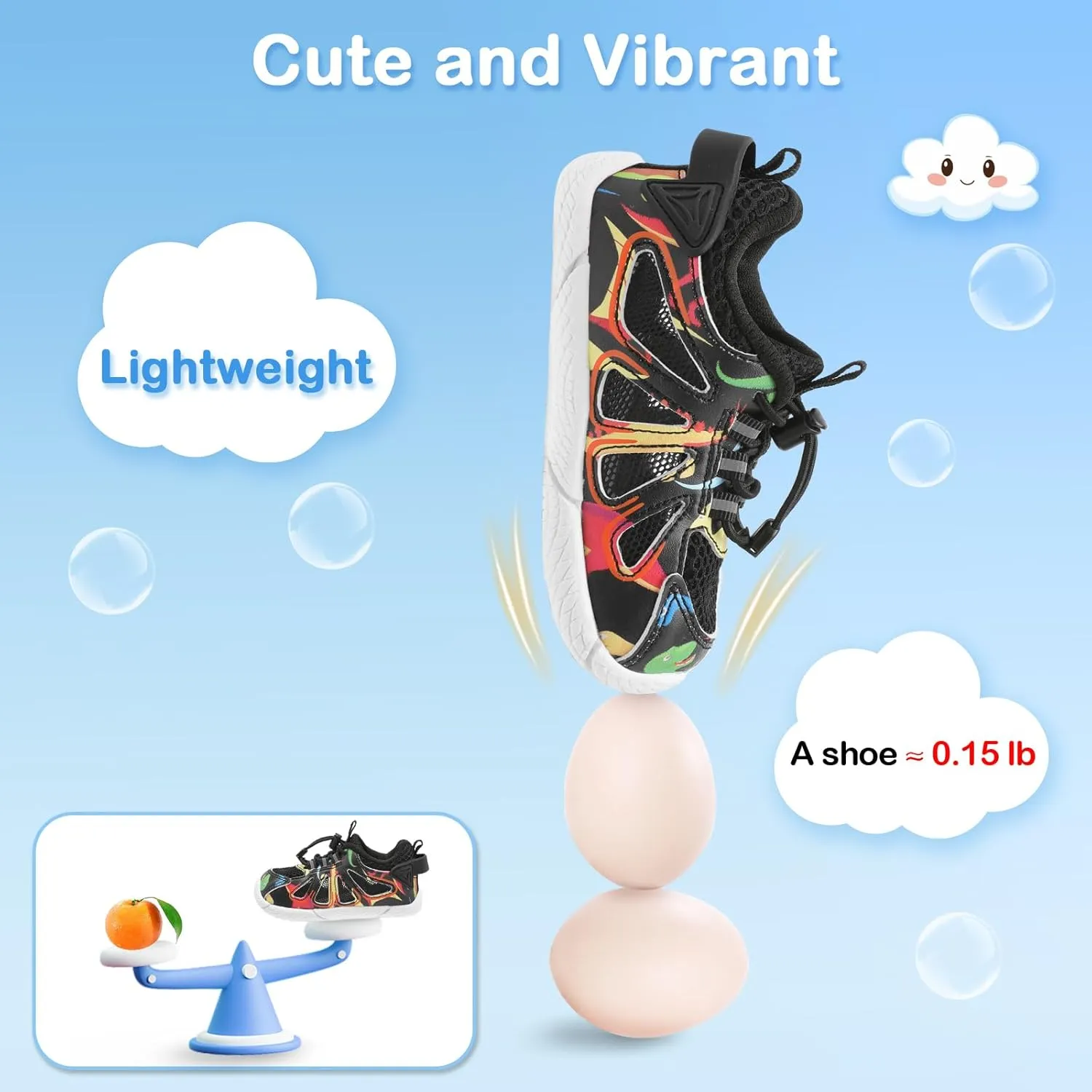 BARERUN Toddler Shoes Boy Girl Sneakers Lightweight Breathable Barefoot Running/Walking Shoes Toddler Tennis Shoes with Adjustable Tightness