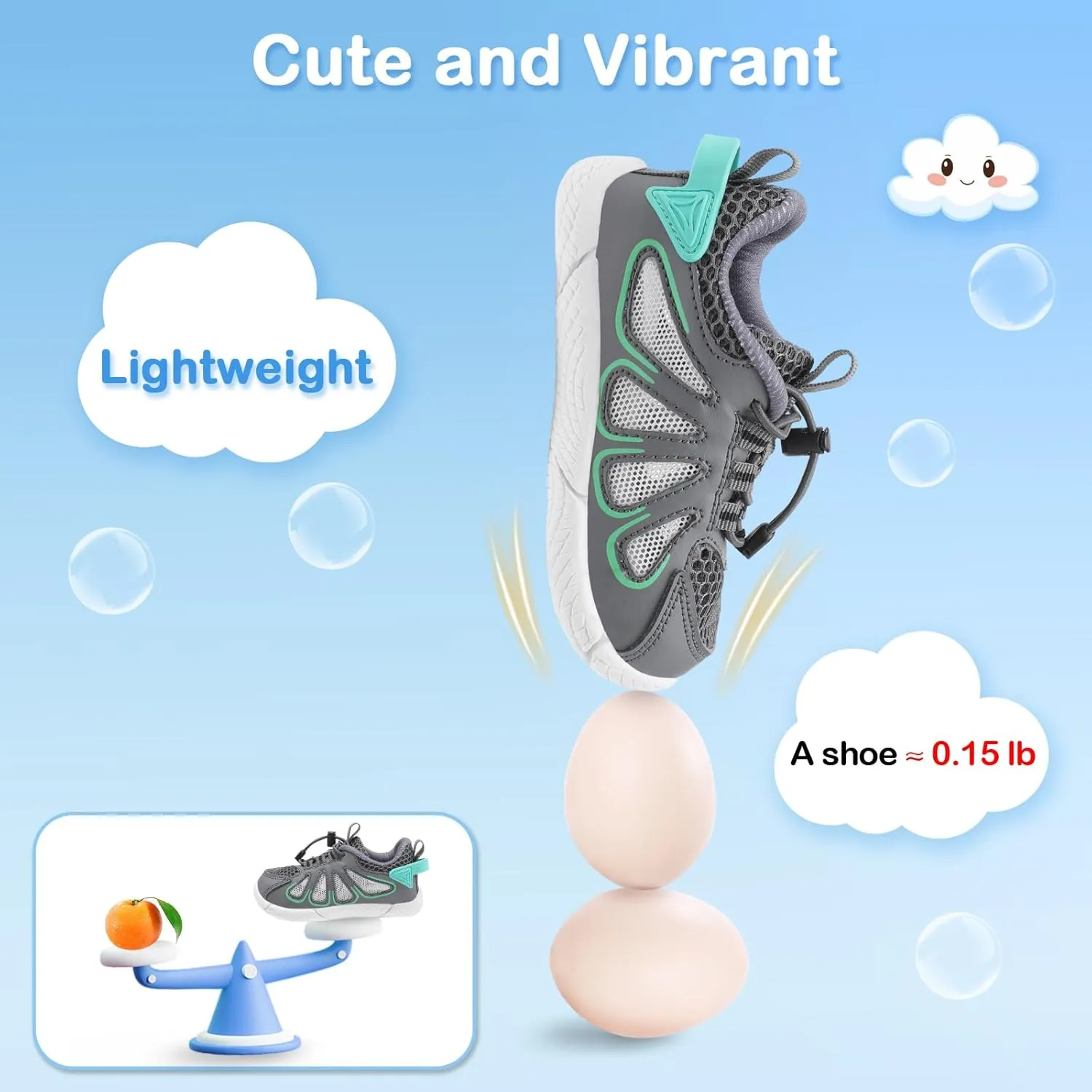 BARERUN Toddler Shoes Boy Girl Sneakers Lightweight Breathable Barefoot Running/Walking Shoes Toddler Tennis Shoes with Adjustable Tightness