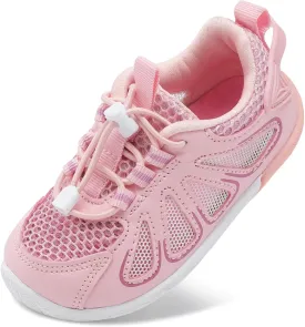 BARERUN Toddler Shoes Boy Girl Sneakers Lightweight Breathable Barefoot Running/Walking Shoes Toddler Tennis Shoes with Adjustable Tightness