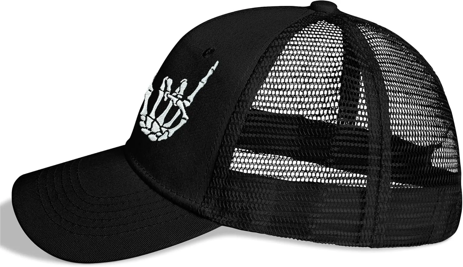 Baseball Caps Embroidered Adjustable Mesh Dad Hat Black Trucker Hats for Men and Women