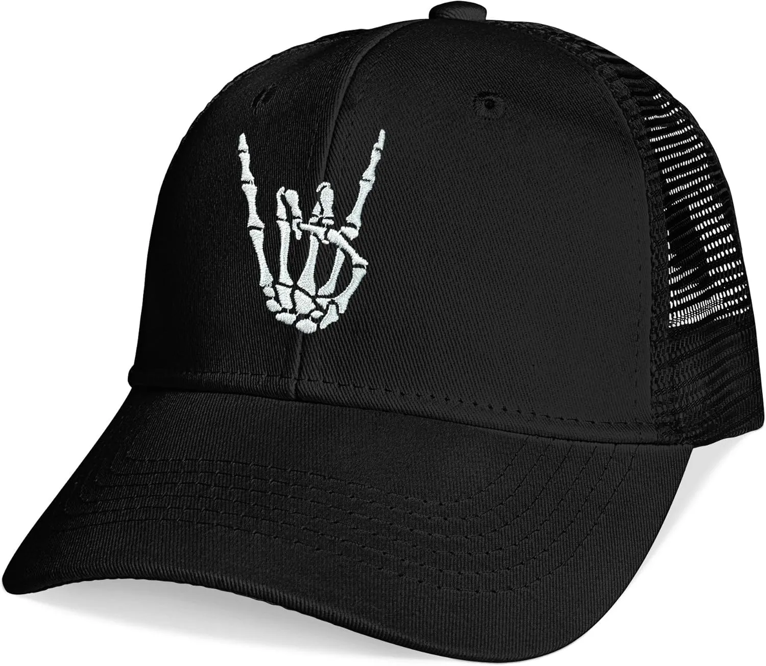 Baseball Caps Embroidered Adjustable Mesh Dad Hat Black Trucker Hats for Men and Women