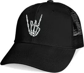Baseball Caps Embroidered Adjustable Mesh Dad Hat Black Trucker Hats for Men and Women