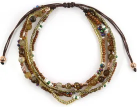 Boho Bracelets Anklets for Women Beaded - Adjustable Bohemian Anklets for Woman Handmade Beaded,2Pcs Braided Beach Bracelet Anklets