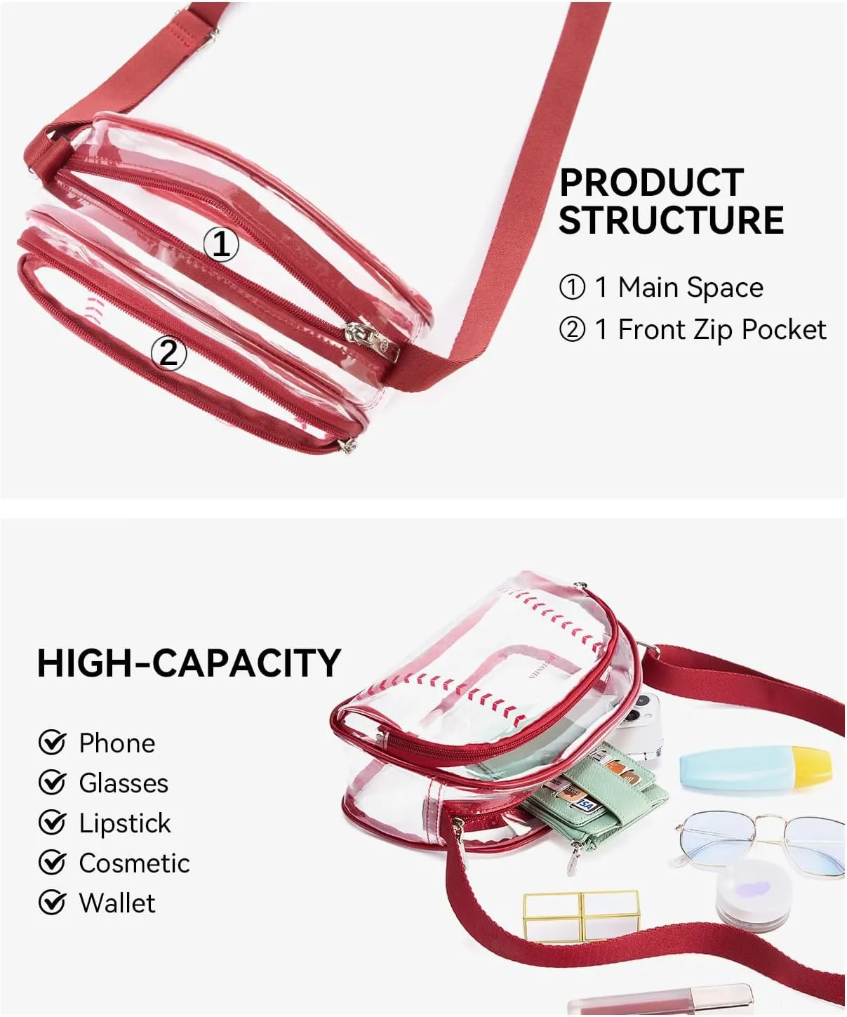 BOSTANTEN Baseball Crossbody Purses for Sport Mom Small Shoulder Bag Vegan Leather Women Handbags for Events