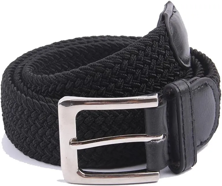 Canvas Elastic Fabric Woven Stretch Multicolored Braided Belts