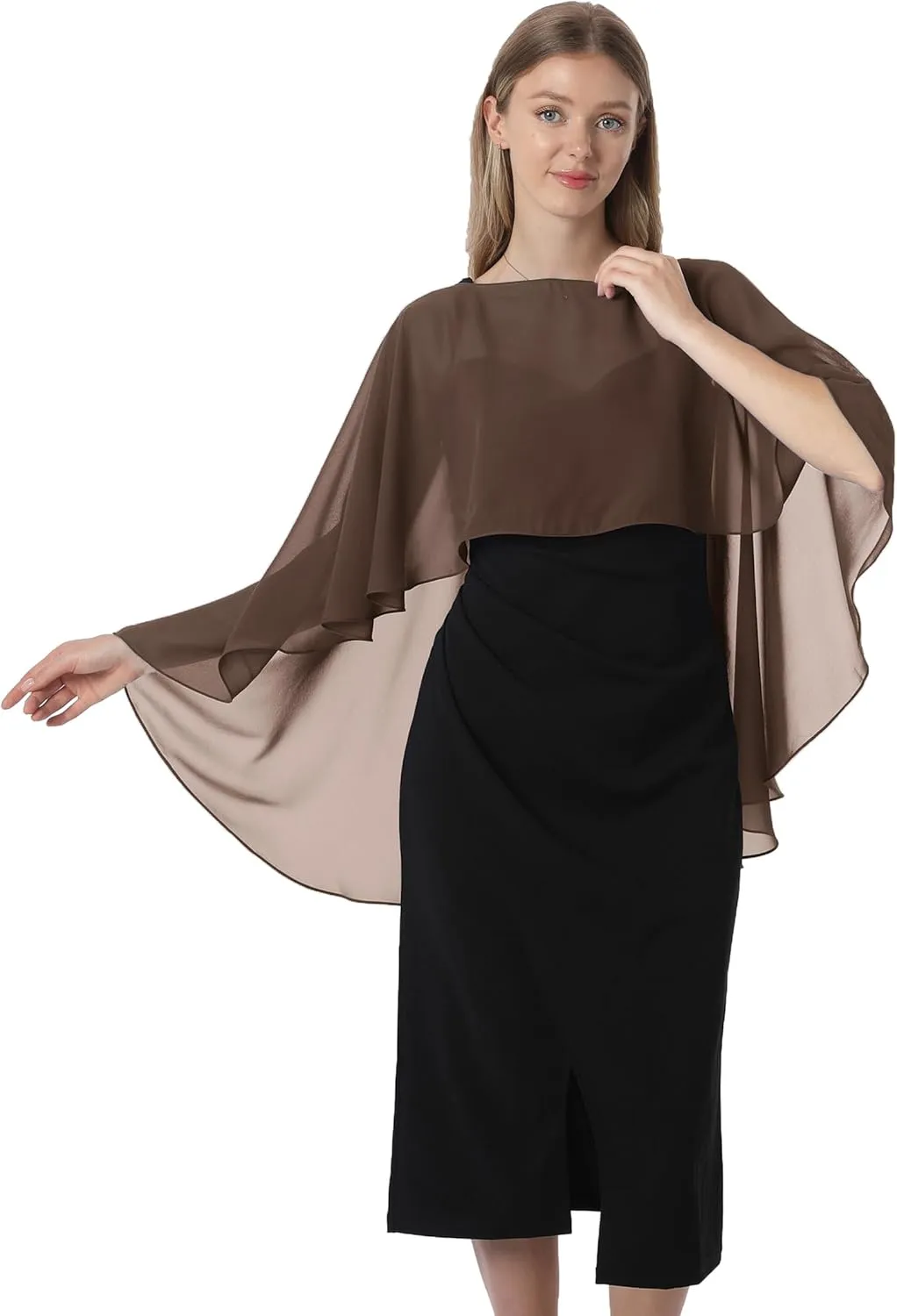 Capelets for women Chiffon Cape Shawls and Wraps for Evening Dress Wedding Capes Cover Up