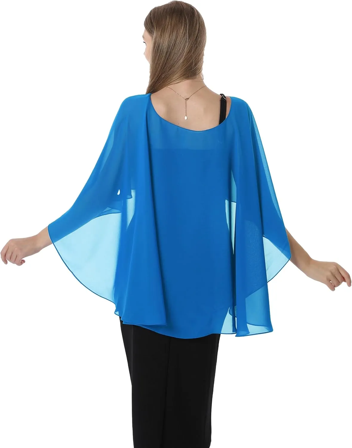 Capelets for women Chiffon Cape Shawls and Wraps for Evening Dress Wedding Capes Cover Up