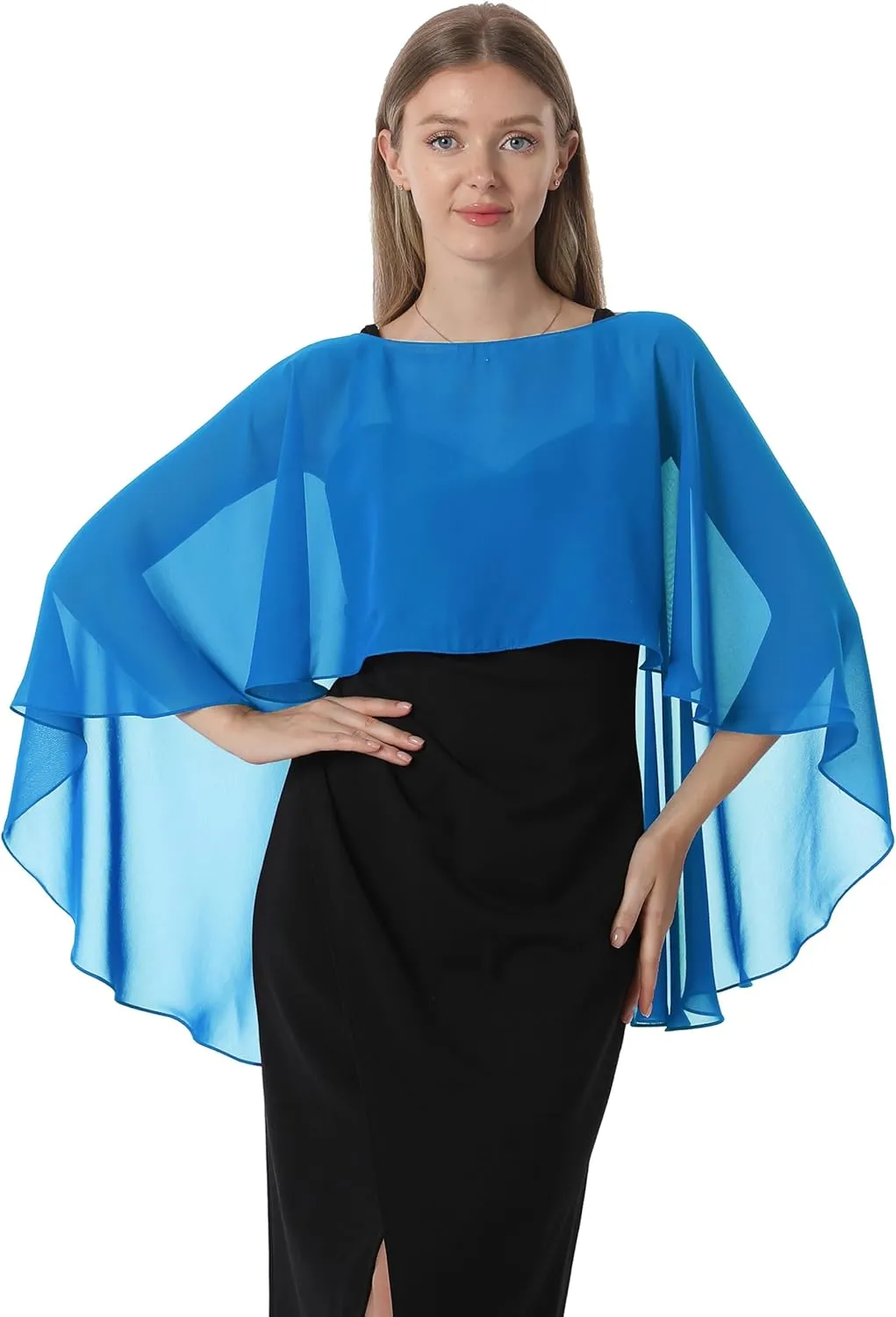 Capelets for women Chiffon Cape Shawls and Wraps for Evening Dress Wedding Capes Cover Up
