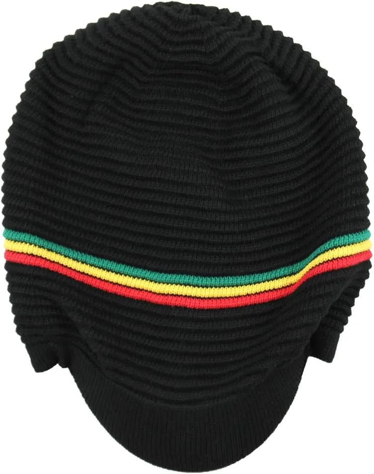 Cotton Rasta Knitted Beanie for Long Dreadlocks XXXL