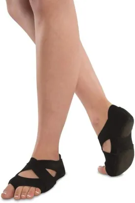 Danshuz Womens Black Solid Color Neoprene Slip On Design Cross Wrap XS