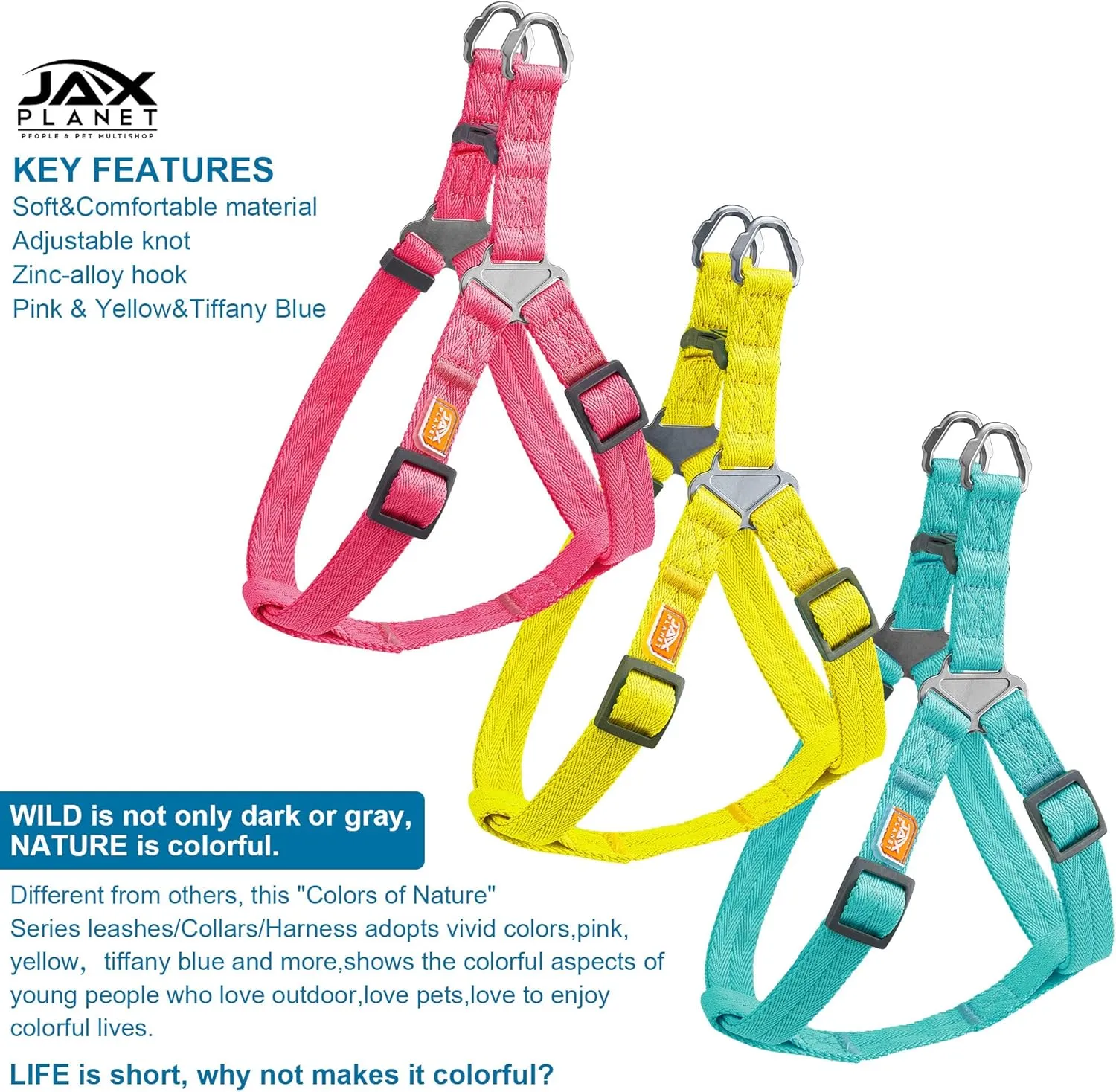 Dog Harness and Leash - Comfortable Leash and Harness for Small, Medium, Large Dogs - Perfect for Training, Includes D-Ring Harness & Leash Set
