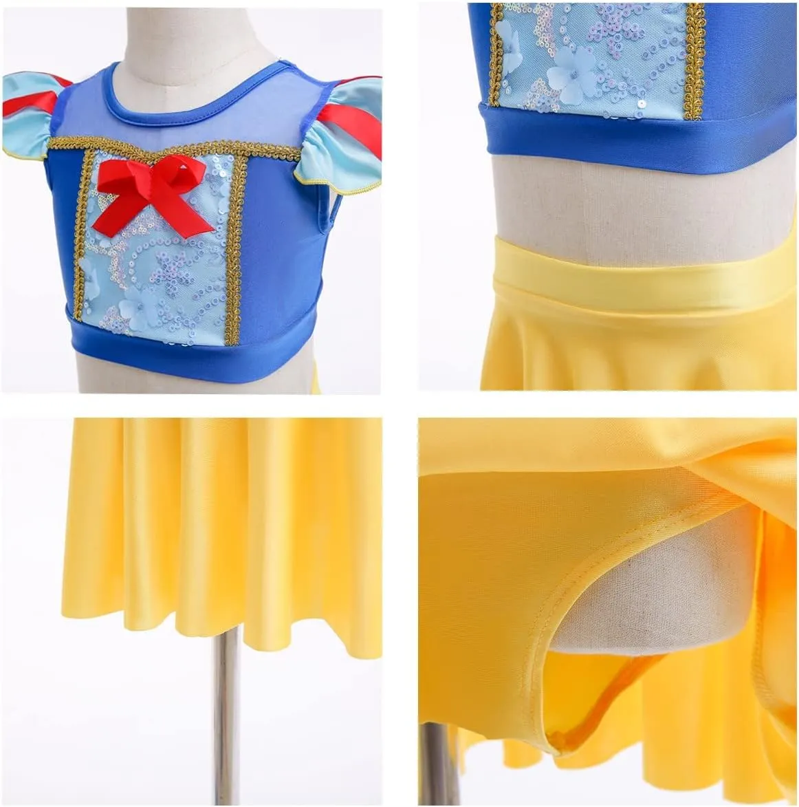 DYMCII Girls Princess Swimwear Two-Piece Tankini Set Bathing Suits Outdoors Beach Surfing Water Park Summer Swimsuits