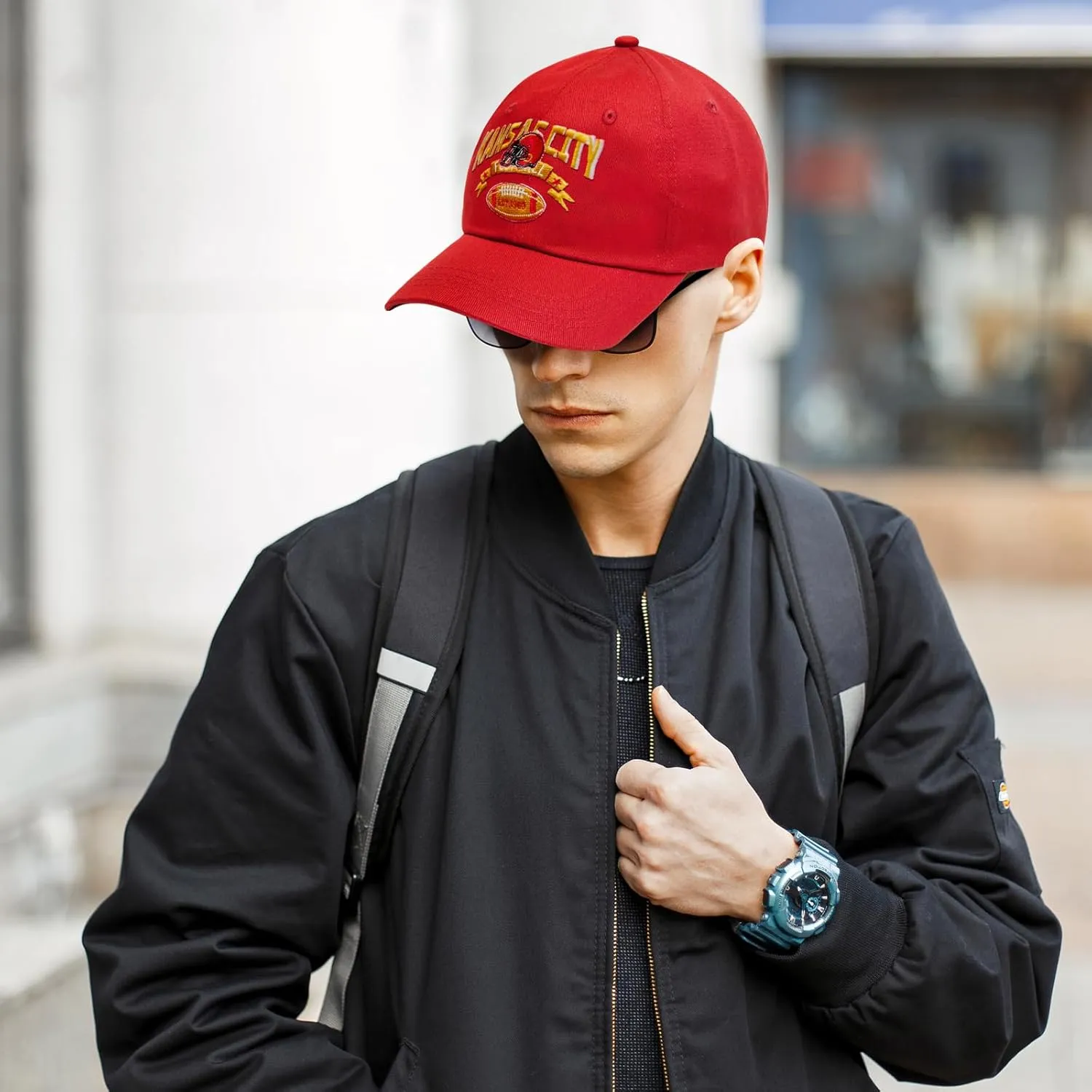 Embroidered Football Hat for Men Women Youth Team Color Baseball Cap Trucker Hats Fans Gifts Apparel