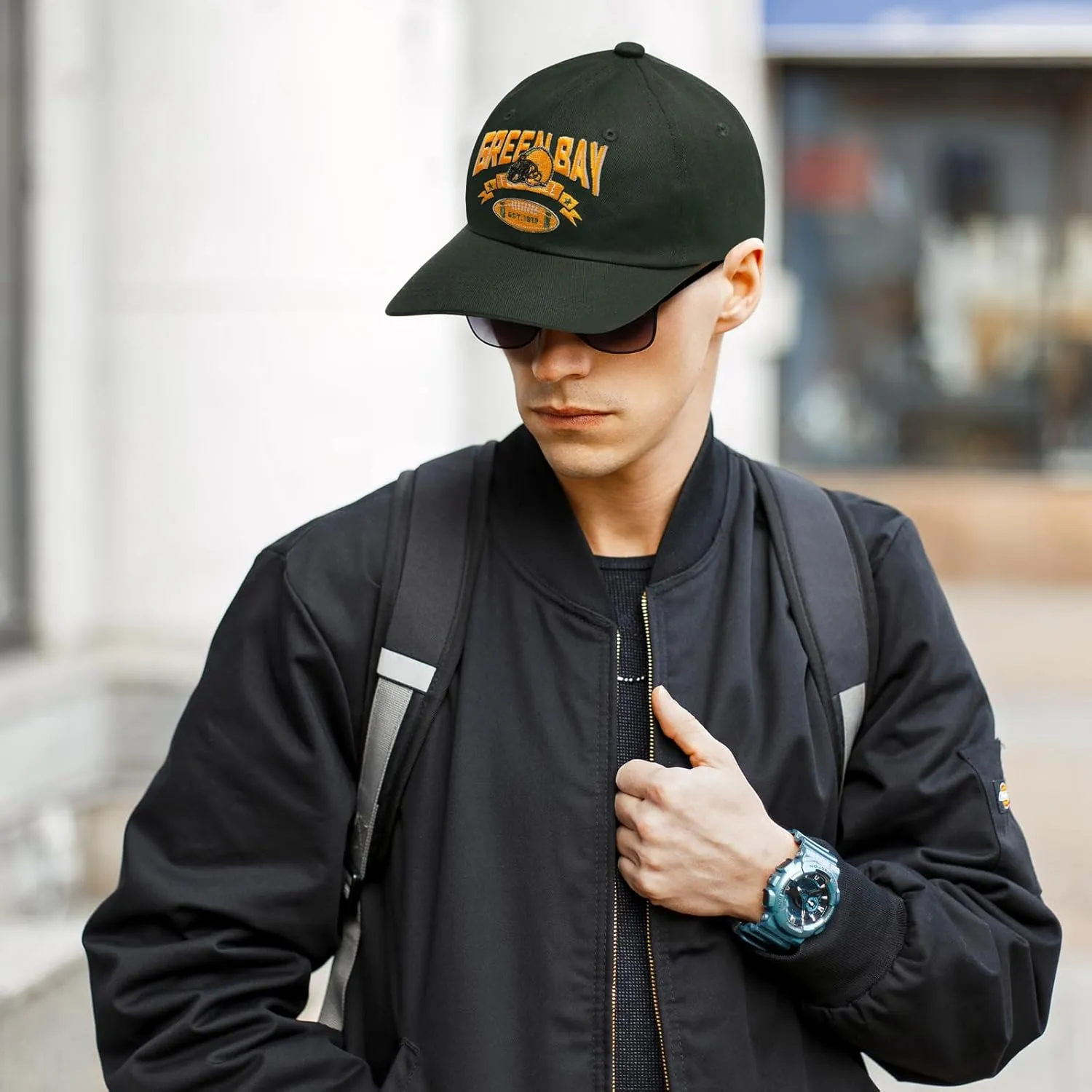 Embroidered Football Hat for Men Women Youth Team Color Baseball Cap Trucker Hats Fans Gifts Apparel