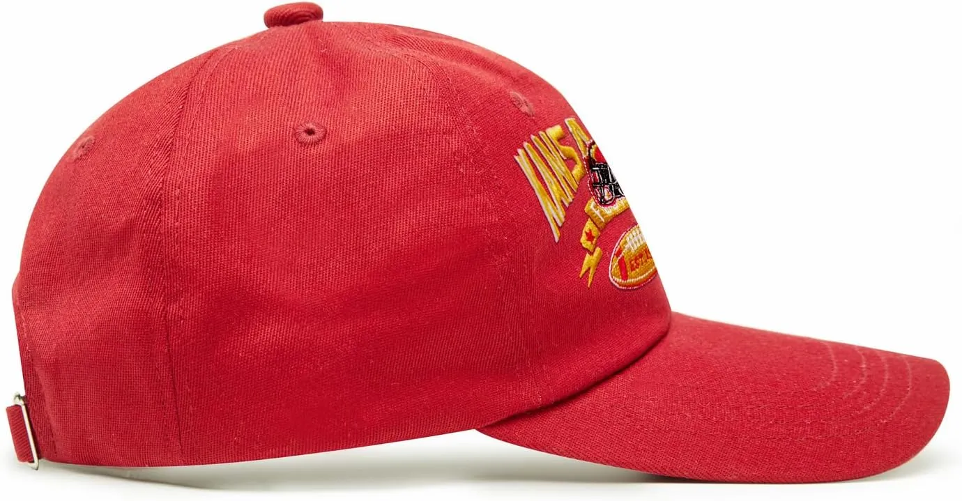 Embroidered Football Hat for Men Women Youth Team Color Baseball Cap Trucker Hats Fans Gifts Apparel