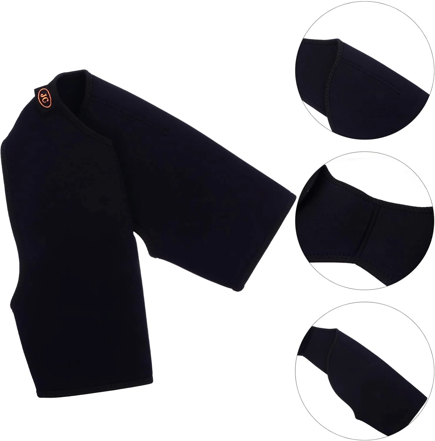 EXCEART Double Shoulder Brace Stability Compression Sleeve Back Shoulder Support Wrap Change Posture Humpback for Men Women Size L