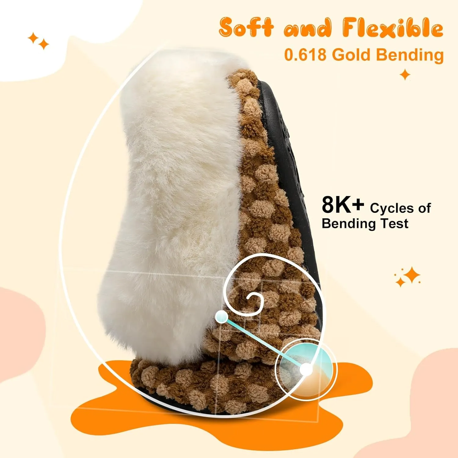 FEETCITY Toddler Slippers - Slip On Shoes for Girls & Boys, Lightweight & Warm Indoor Walking Shoes