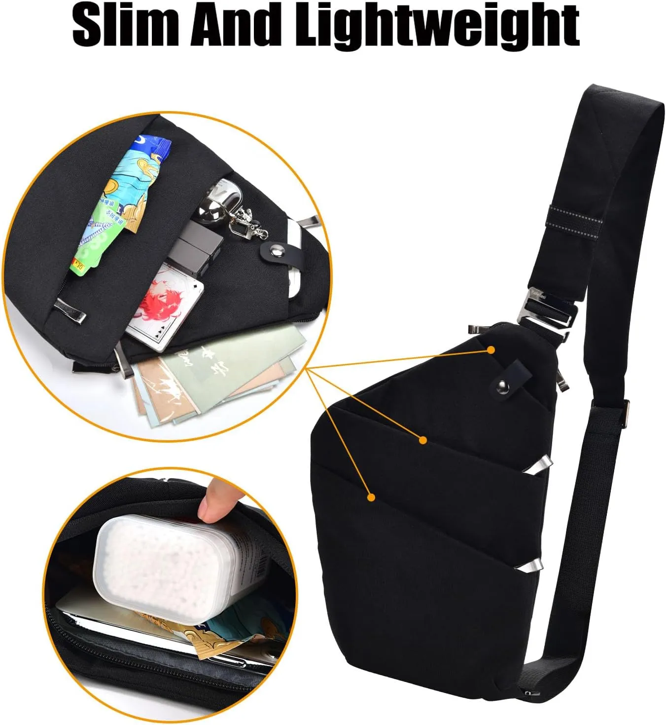 Fibrdoo Anti Theft Crossbody Bag for Women Men, Travel Purse Anti Theft Crossbody Sling Bag Shoulder Bag for Casual