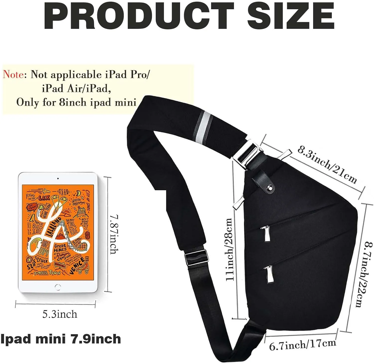 Fibrdoo Anti Theft Crossbody Bag for Women Men, Travel Purse Anti Theft Crossbody Sling Bag Shoulder Bag for Casual