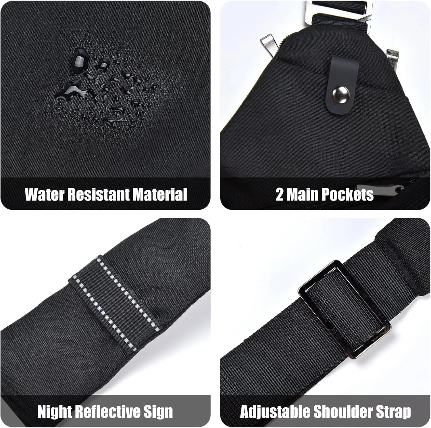 Fibrdoo Anti Theft Crossbody Bag for Women Men, Travel Purse Anti Theft Crossbody Sling Bag Shoulder Bag for Casual
