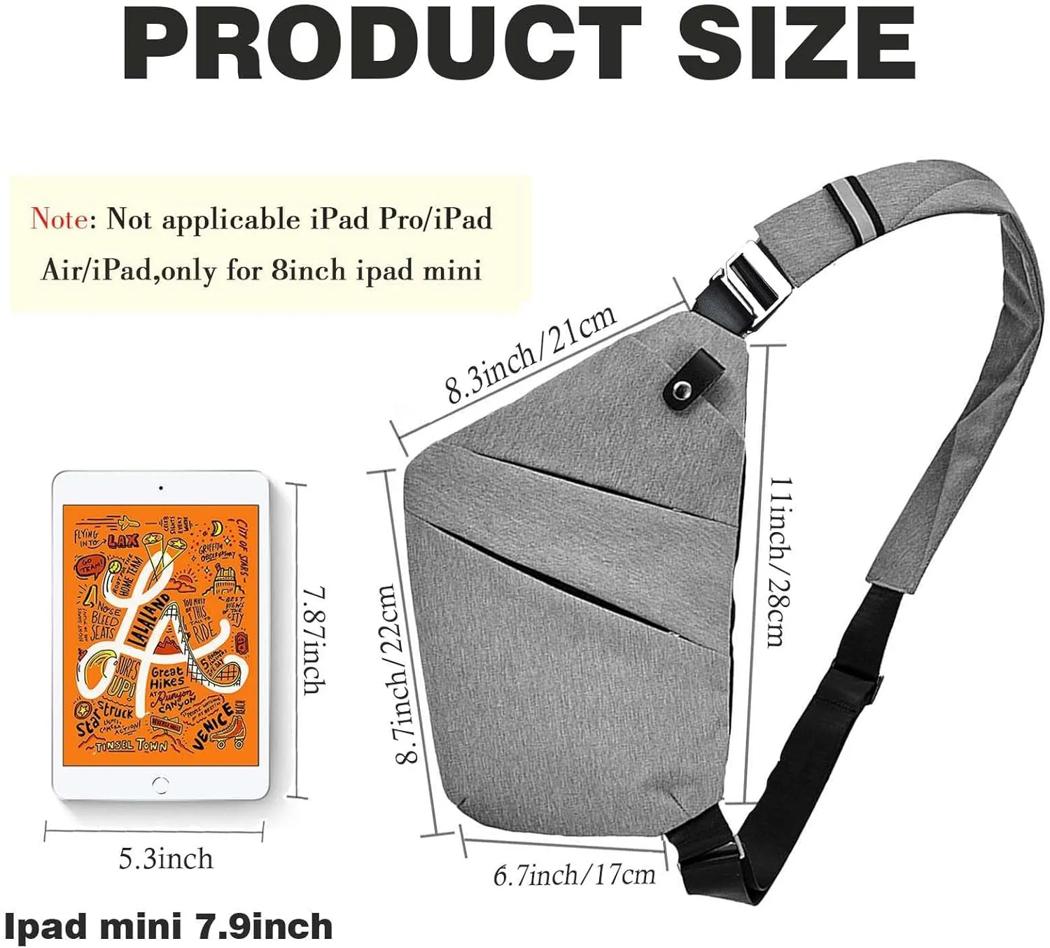 Fibrdoo Anti Theft Crossbody Bag for Women Men, Travel Purse Anti Theft Crossbody Sling Bag Shoulder Bag for Casual