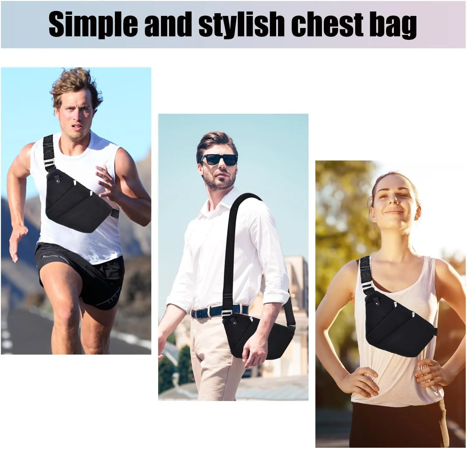 Fibrdoo Anti Theft Crossbody Bag for Women Men, Travel Purse Anti Theft Crossbody Sling Bag Shoulder Bag for Casual