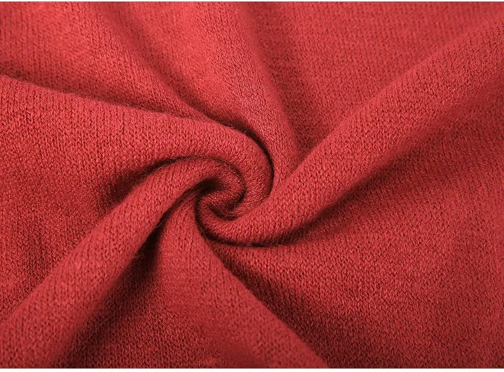 Fomolom Women Ponchos Sweater Versatile Lightweight Solid Knitted Shawl Wrap Scarf Cape Accessories for Womens
