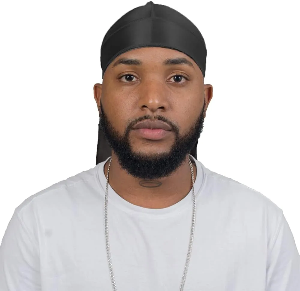 ForceWave Silky Durag for Men Wave Cap Satin Dorag for Men Women 360 Wave