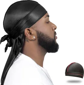 ForceWave Silky Durag for Men Wave Cap Satin Dorag for Men Women 360 Wave