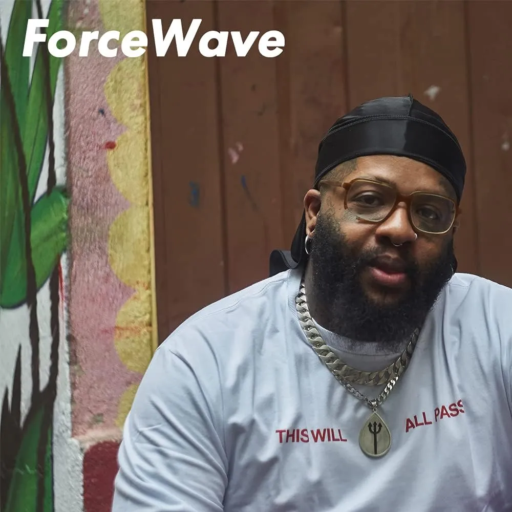 ForceWave Silky Durag for Men Wave Cap Satin Dorag for Men Women 360 Wave