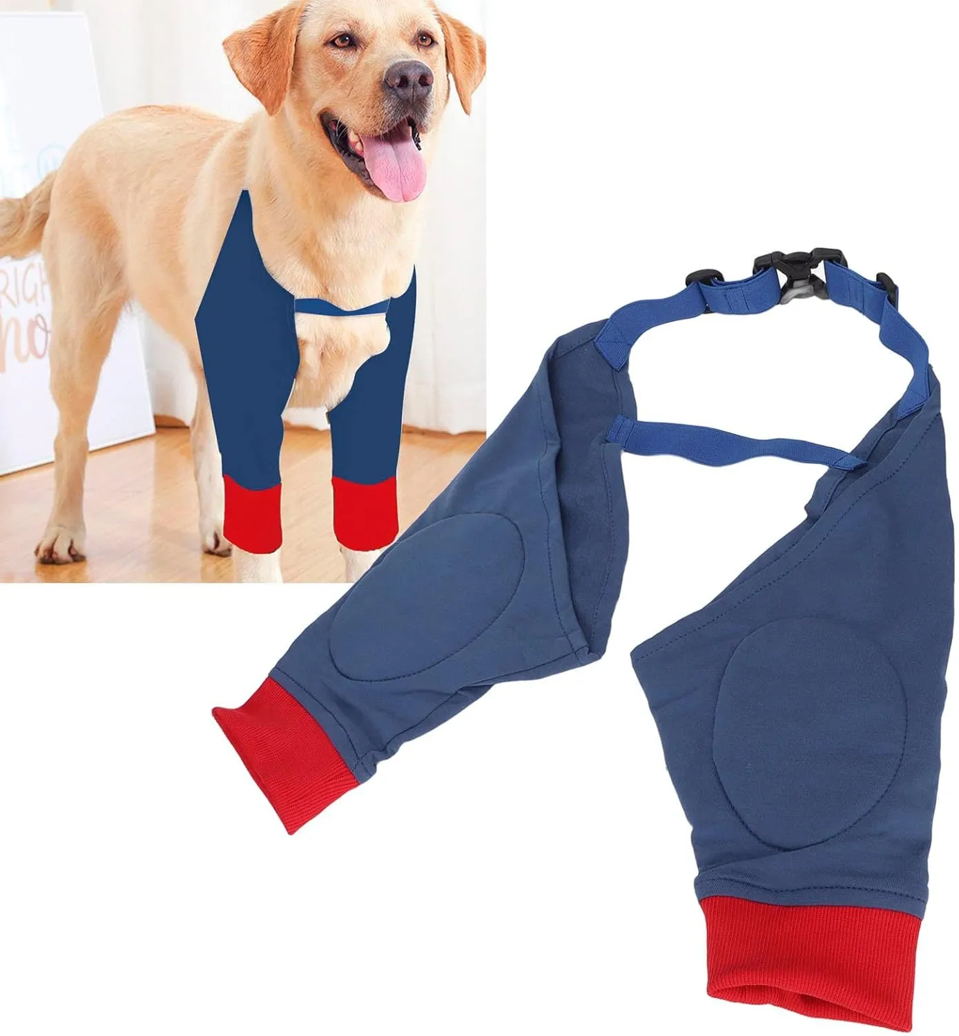 Front Leg Dog Leg Joint Sleeve, Breathable Cotton Material Elastic Breathable Highly Elastic Breathable Lick Proof Canine Elbow Protector (XL)