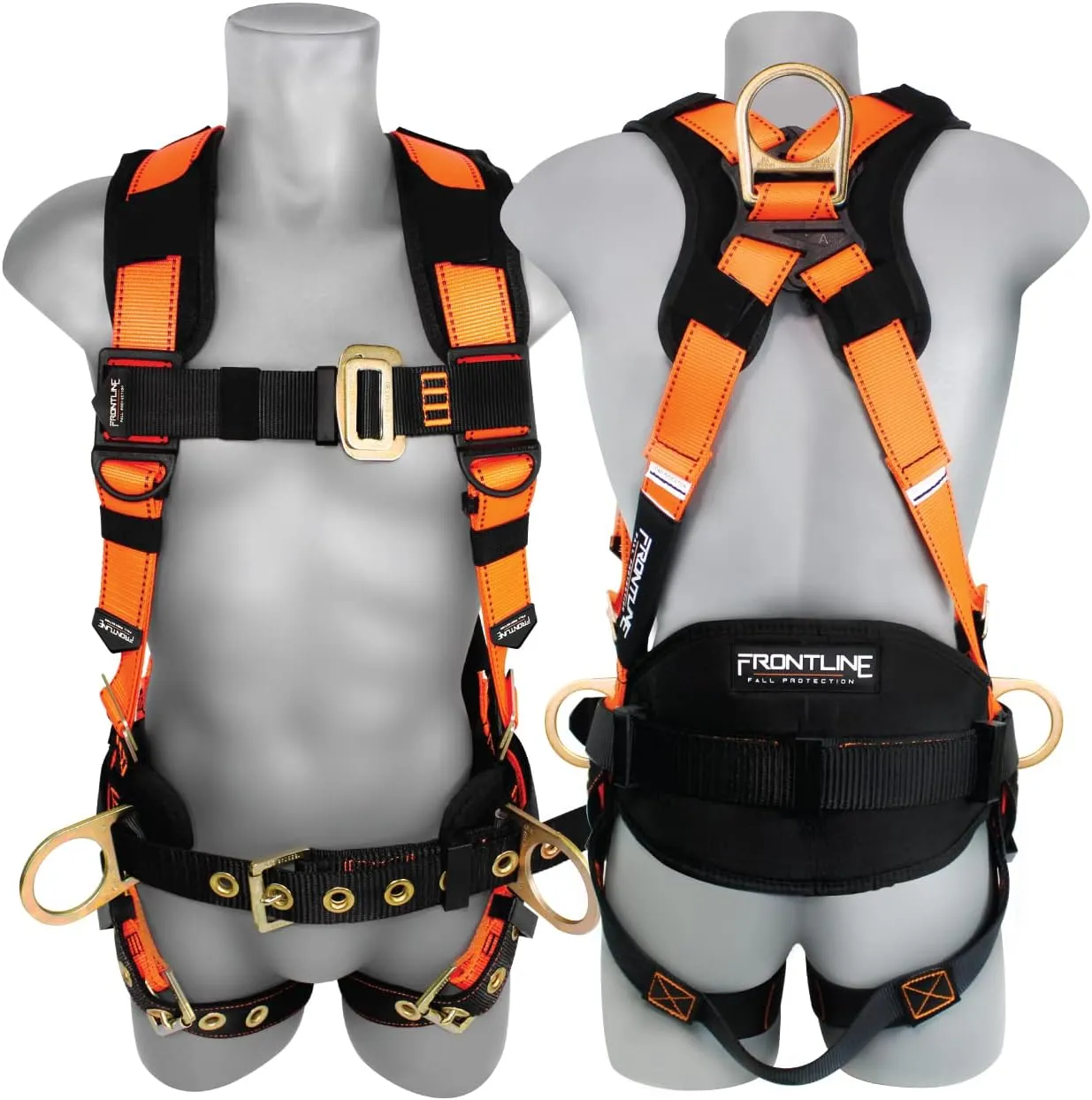 FRONTLINE FALL PROTECTION Harnesses   D-Ring  Multiple Styles   OSHA and ANSI compliant