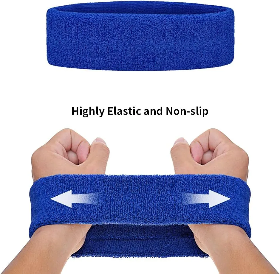 GOGO Sports Sweatband Set (1 Headband and 2 Wristbands)