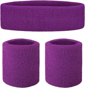 GOGO Sports Sweatband Set (1 Headband and 2 Wristbands)