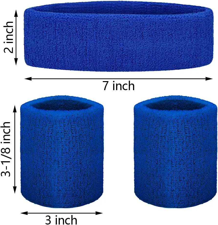 GOGO Sports Sweatband Set (1 Headband and 2 Wristbands)