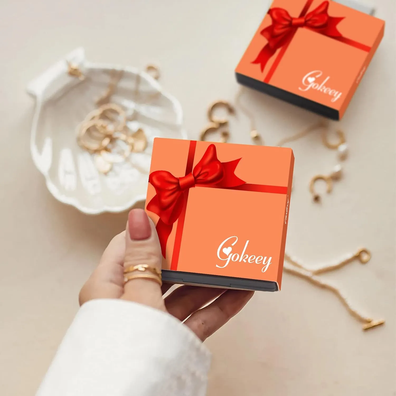 Gold Hand Chain Bracelet for Women Trendy, Dainty 14k Gold Ring Bracelet Hand Chain Finger Ring Slave Cuff Bracelet Cubic Zircon Hand Jewelry for Women Fall Jewelry Accessories for Women Mother'S Day Gifts