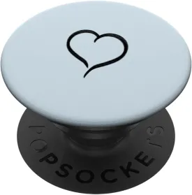 Hand Drawn Heart Pastel Colour Minimalist Love Digital Art PopSockets Standard PopGrip