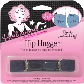 Hollywood Fashion Secrets Hip Hugger, Navy, Elastic Belt Alternative, One Size