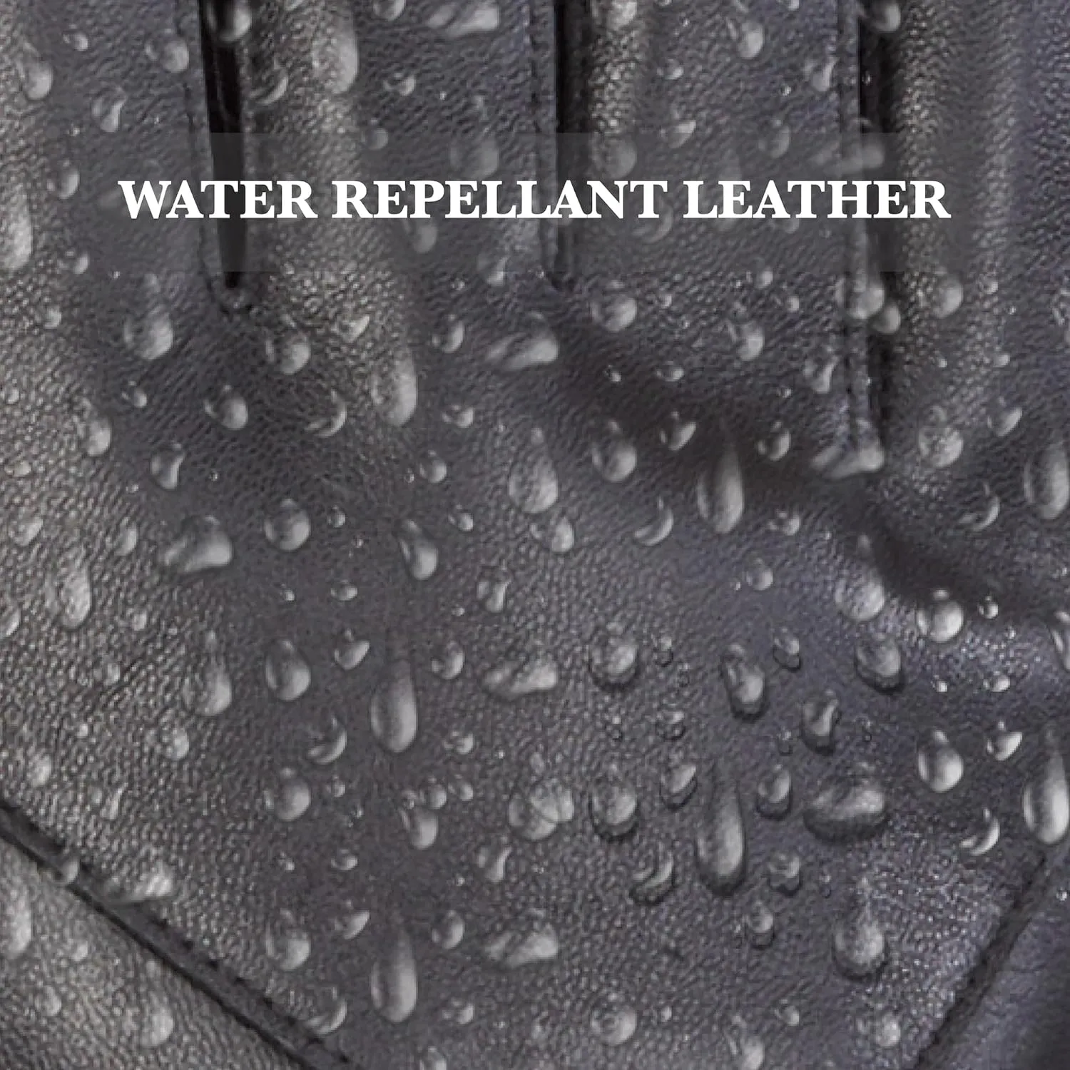 isotoner mens Water Repellent Leather Glove