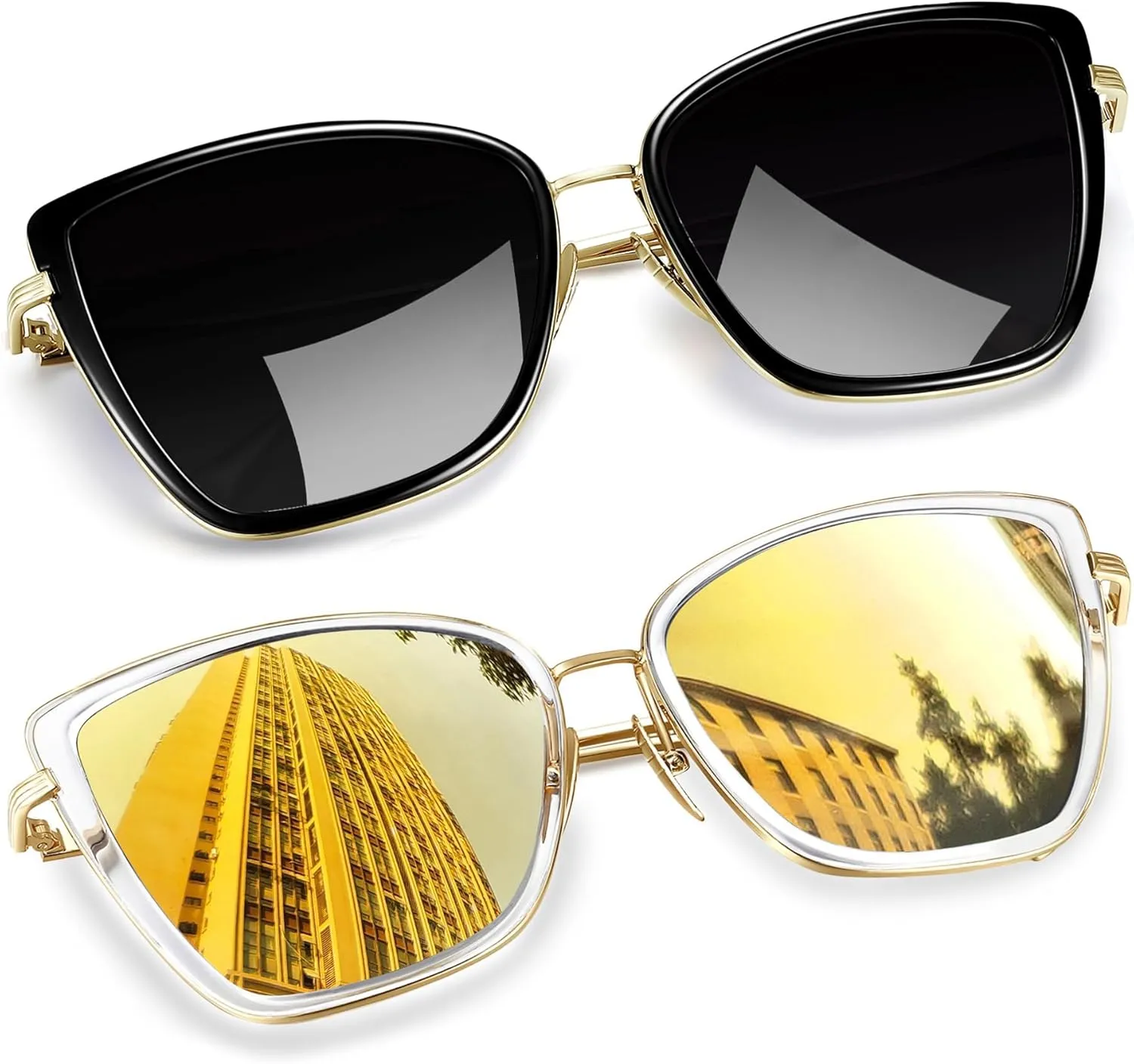 Joopin Oversized Cateye Sunglasses for Women Fashion Cat Eye Sun Glasses UV Protection Ladies Shades Sunnies